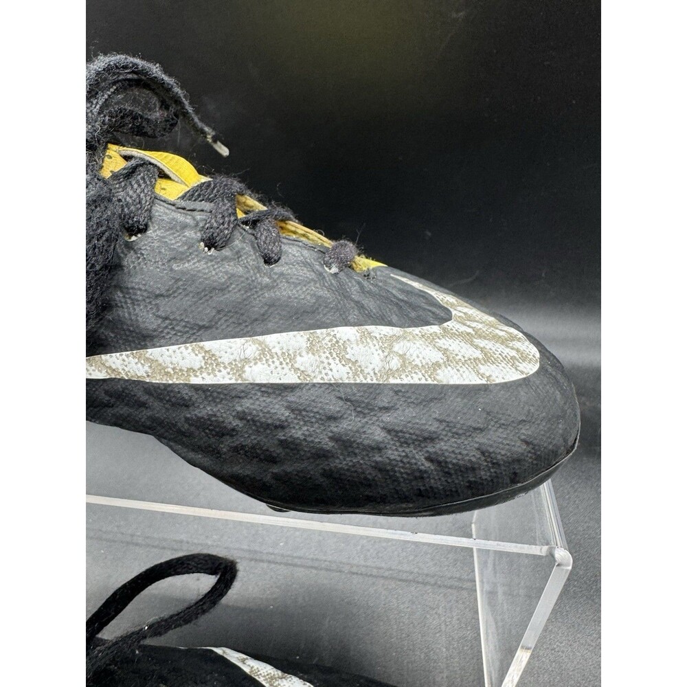 Nike Hypervenom Phelon 3 FG Soccer Cleat Youth Size 2.5Y Black/Yellow GUC - Picture 8 of 9
